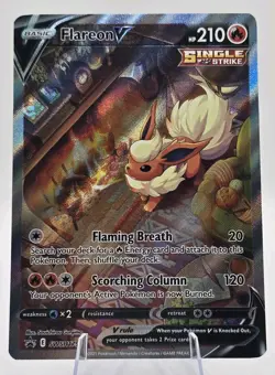 Flareon V SWSH179 SWSH: Sword & Shield Black Star Promo Holo Alt Art Pokemon NM - Image 1