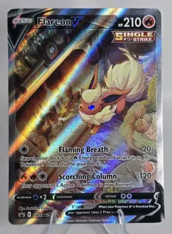 Flareon V SWSH179 SWSH: Sword & Shield Black Star Promo Holo Alt Art Pokemon NM - Image 2