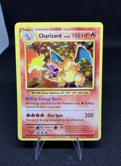 2016 Pokemon XY Evolutions Charizard 11/108 Holo NM Clean Copy OFF CENTER - Image 1