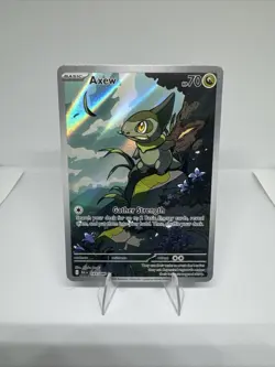 Pokemon TCG Axew 145/086 Black Bolt Illustration Rare NM - Image 1
