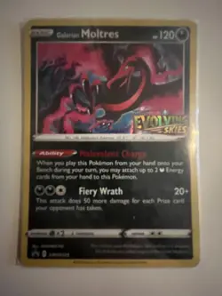 Galarian Moltres SWSH125 Prerelease Promo Holo Near Mint Evolving Skies Promo - Image 1