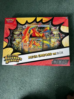 Pokemon TCG Ascended Heroes Mega Emboar Ex Box - Brand New Sealed - Image 1