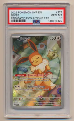 PSA 10 Pokemon Prismatic Evolutions ETB Promo Eevee SVP EN #173 GEM MINT!! - Image 1