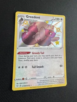 2021 TCG Pokemon #SV100 Greedent Holo SV100/SV122 Shining Fates Shiny Vault - Image 2