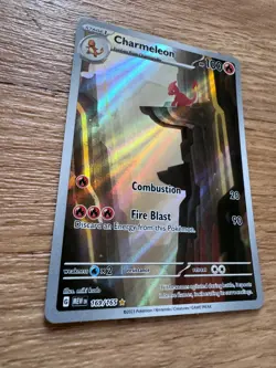 Charmeleon 169/165 Pokemon TCG 151 Illustration Holo Rare English - Image 3