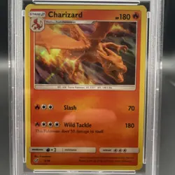 2019 POKEMON SUN & MOON DETECTIVE PIKACHU #5 CHARIZARD-HOLO PSA 6 - Image 2