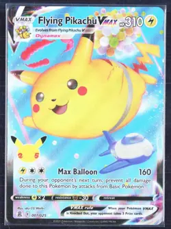 Pokemon Celebrations Flying Pikachu VMAX 007/025 Holo - Image 1