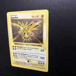 Zapdos 16/102 Holo Rare 1999 Base Set (Shadowless) Pokemon English WOTC HP - Image 5