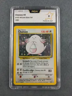 [PCA 9] Carte Pokemon Leveinard Chansey Base Set 3/102 Holo Wizards 1999 English - Image 1