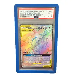Moltres Zapdos Articuno GX 2019 Pokemon Hidden Fates Full Art Secret #69 PSA 9` - Image 1