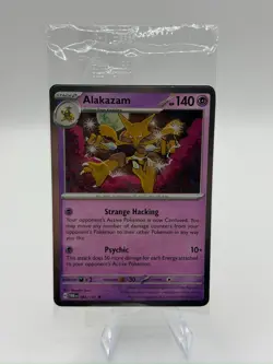 Pokemon Alakazam 082/167 SEALED Cosmos Holo Blister Exclusive TCG Card English - Image 1