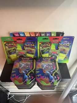 Pokemon Mega Charizard ex Tins SET OF 2+ blisters pack lot of 4(READ) - Image 2