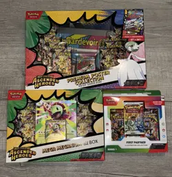 Pokemon Ascended Heroes and First Partner Sealed Lot of 3 - Image 1