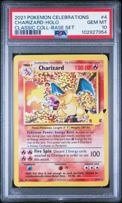 Charizard Holo 4 Celebrations Classic Collection Pokemon PSA 10 *954 - Image 1