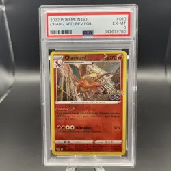 Pokemon tcg Charizard 010/078 Pokemon GO Holo PSA 6 2022 - Image 1