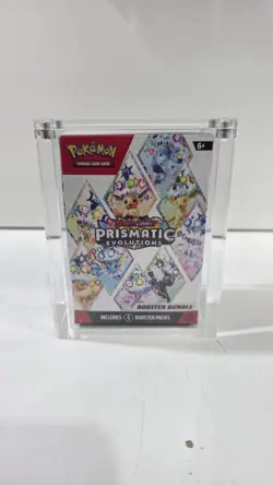 prismatic evolutions Booster Bundle in acyrlic case New & Sealed pokemon - Image 1
