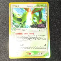 Pokemon TCG Flygon Delta Species Holon Phantoms 7/110 Holo Rare 110 HP 2006 - Image 2