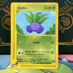 Oddish 122/165 Common Expedition Base Set Pokemon LP - Image 5
