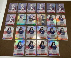 Weiss Schwarz Azur Lane Z23 Saekano Utaha SR Super Rare Holo Card - 22x - Image 1