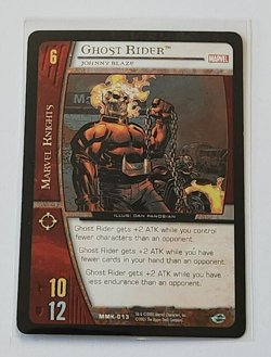2005 VS SYSTEM GHOST RIDER JOHNNY BLAZE GAME CARD - Image 1