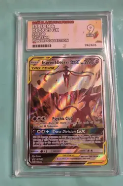 Espeon Deoxys GX Black Star Promo Pokemon TCG Card SM240 ACE 9 - Image 2