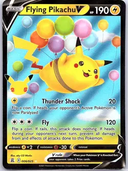 Flying Pikachu V 006/025 Celebrations - Pokemon Card - NM - Image 1