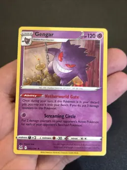 Pokemon Card Gengar 066/196 Lost Origin Holo Rare 2022 NM-Mint - Image 1