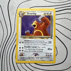 Pokemon TCG Ursaring Neo Discovery 34/75 lp Vintage WOTC Rare - Image 1
