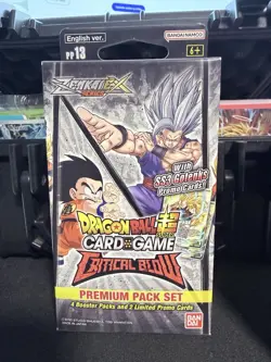 Bandai Namco Dragon Ball Super Card Game Critical Blow PP13 Premium Pack Box En… - Image 1