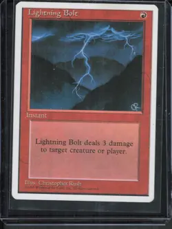 Magic The Gathering MTG - Fourth Edition 4ED 1995 - #208 Lightning Bolt NM x4 - Image 4