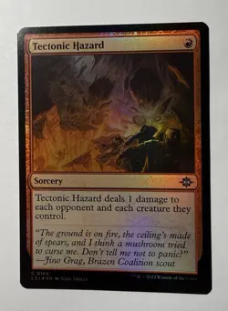 MTG Tectonic Hazard Foil NM The Lost Caverns of Ixalan Magic 169 - Image 1