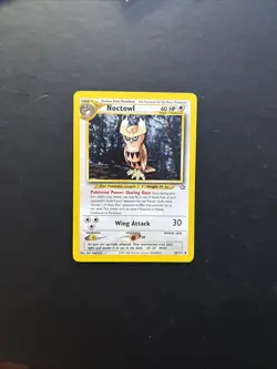 Pokemon NOCTOWL Card 42/111 Uncommon Neo Genesis NM Regular Unlimited Vintage - Image 1