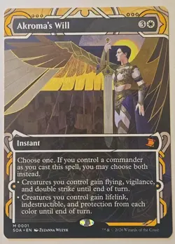 Akroma's Will (M) Mythic Secrets of Strixhaven: Mystical Archive MTG NMOB - Image 1