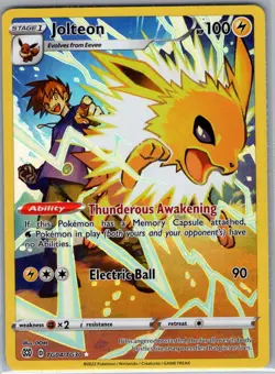 Jolteon TG04/TG30 SWSH09: Brilliant Stars Trainer Gallery - Pokemon Card - NM - Image 1