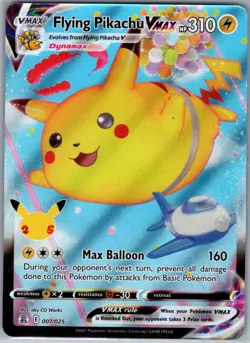 Flying Pikachu VMAX 007/025 Celebrations - Pokemon Card - NM - Image 1