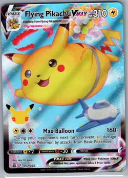 Flying Pikachu VMAX 007/025 Celebrations - Pokemon Card - NM - Image 1