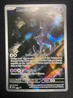 Mewtwo 052 Scarlet & Violet Pokemon 151 UPC Black Star Promo Alt Art Holo Card - Image 1