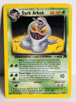 Dark Arbok 19/82 Team Rocket Rare Pokemon Card - Image 1