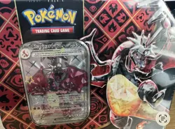 Pokemon Scarlet & Violet Paldean Fates Tin Charizard ex Original release 5 packs - Image 2