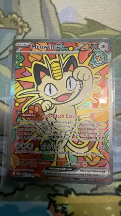 Meowth ex 121/088 SIR Full Art POKEMON TCG Mega Evolution - Perfect Order POR EN - Image 1