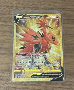 Galarian Zapdos V - BRS 182/172 - Pokemon TCG: Brilliant Stars - English - Image 2