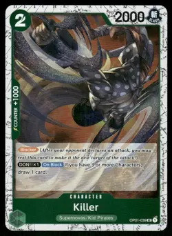Killer #OP01-039 One Piece TCG trading card - Image 1