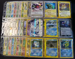 Lot of 90 ALL HOLO Vintage Pokemon Card Binder Collection - Image 1