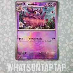 Pokemon Card Aromatisse 039/131 Poke Ball Rare Common Prismatic Evolutions LP - Image 1
