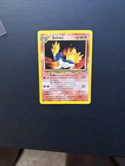 Pokemon Card Quilava Neo Genesis Uncommon 46/111 Near Mint - Image 1