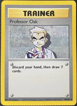 Professor Oak 088/102 Base Set Regular - Pokemon Card - Image 1