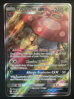 Vileplume GX 211/236 Cosmic Eclipse Full Art Ultra Rare Pokemon Card (LP) - Image 2