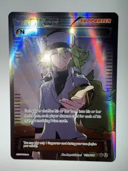 Pokemon TCG N (Supporter) Alternate Full Art Promo Card 105a/124 NM Near Mint EX - Image 1