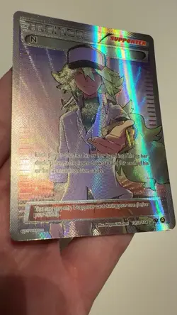 Pokemon TCG N (Supporter) Alternate Full Art Promo Card 105a/124 NM Near Mint EX - Image 2