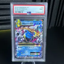 Pokemon TCG Mega M Blastoise EX Evolutions Holo Ultra Rare Card 22/108 - Image 1